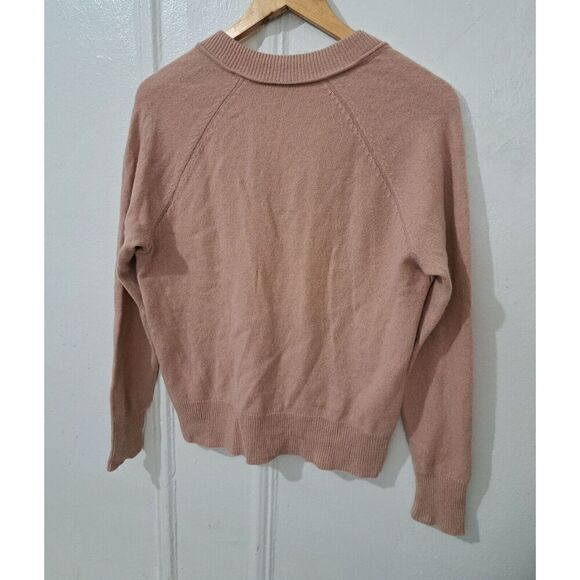 Equipment Womens Small Vneck MAUVE BLUSH PINK Cashmere Sweater Pullover - Picture 5 of 8
